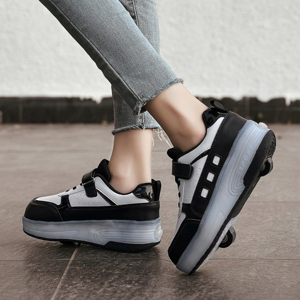 Kinder LED Leucht-Skateschuhe – Coole Fahrt