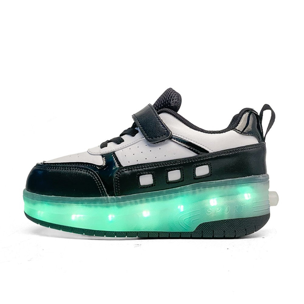 Kinder LED Leucht-Skateschuhe – Coole Fahrt