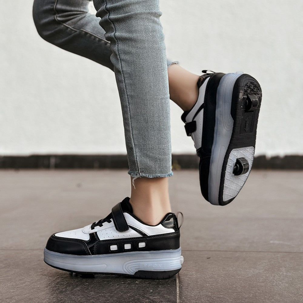 Kinder LED Leucht-Skateschuhe – Coole Fahrt