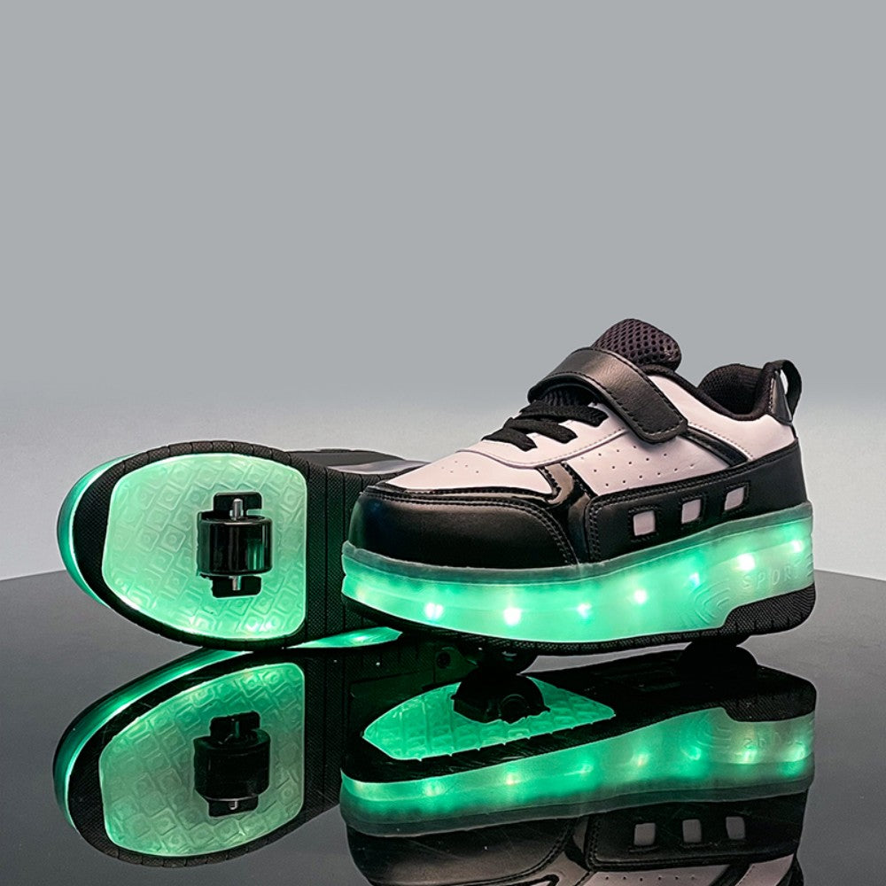 Kinder LED Leucht-Skateschuhe – Coole Fahrt