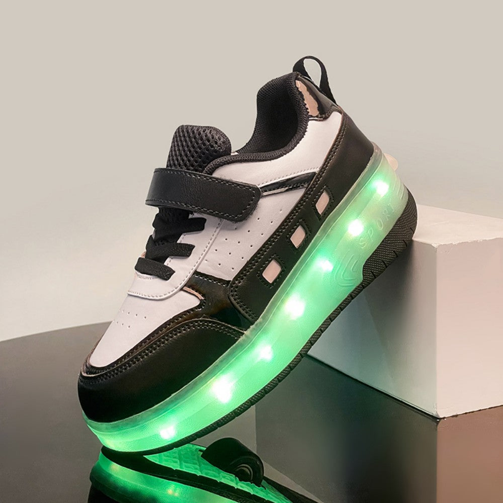 Kinder LED Leucht-Skateschuhe – Coole Fahrt