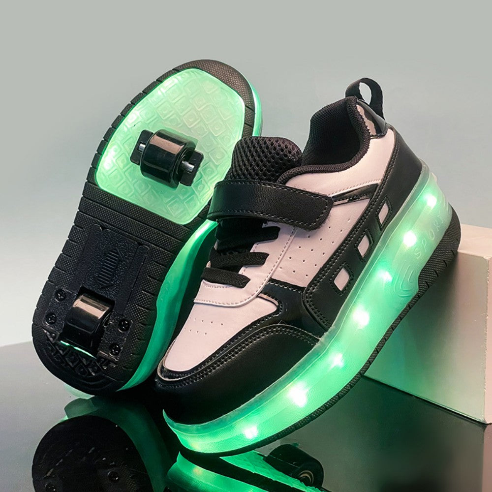 Kinder LED Leucht-Skateschuhe – Coole Fahrt