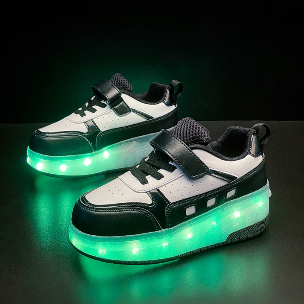 Kinder LED Leucht-Skateschuhe – Coole Fahrt