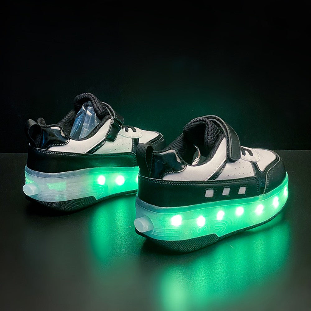 Kinder LED Leucht-Skateschuhe – Coole Fahrt