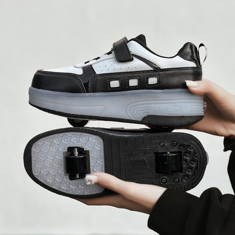 Kinder LED Leucht-Skateschuhe – Coole Fahrt