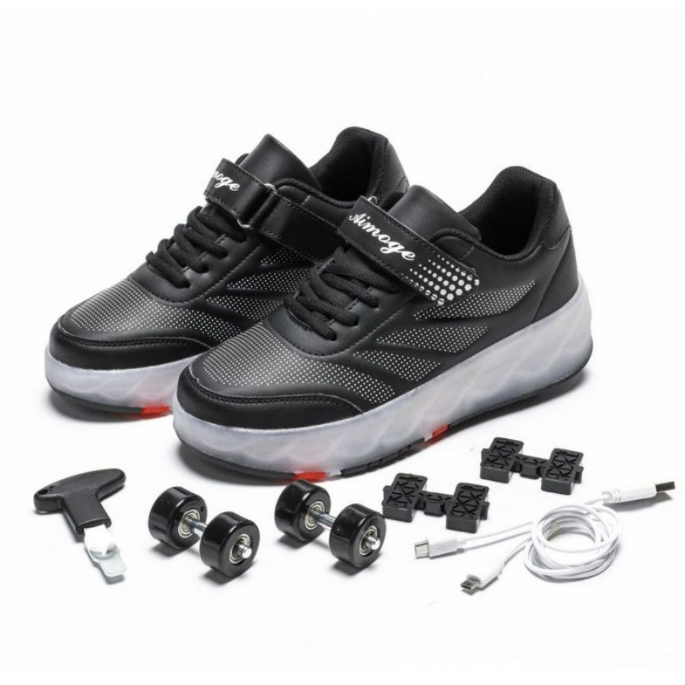 Kinder-Rollschuhe mit versteckten Rädern