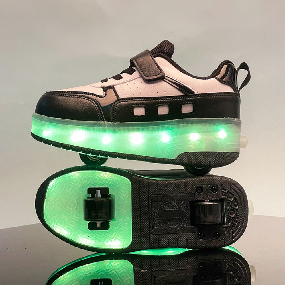 Kinder LED Leucht-Skateschuhe – Coole Fahrt