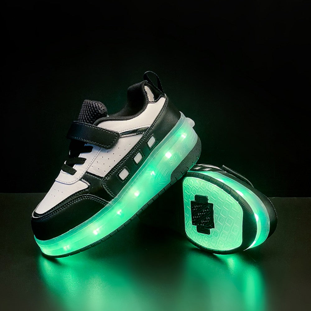 Kinder LED Leucht-Skateschuhe – Coole Fahrt